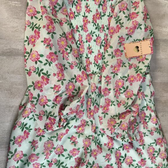 NWT BTWEEN Girl's Mint/Pink floral bodysuit - Size 12 - Picture 2 of 9